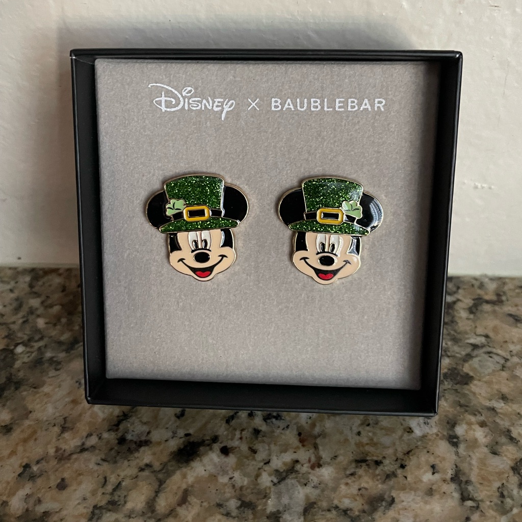Disney X Baublebar Mickey Leprechaun Earrings